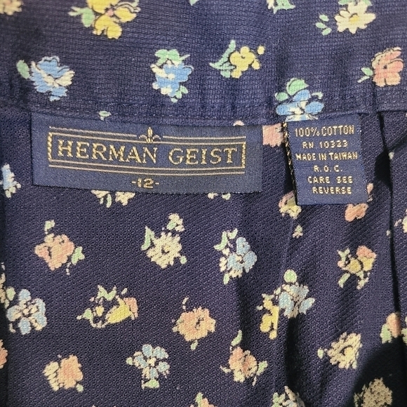 Vintage Herman Giest Floral Midi Skirt - Picture 4 of 7